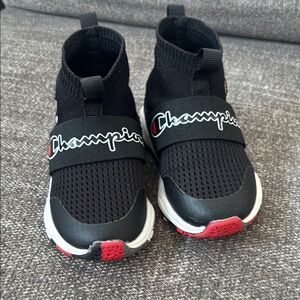 Champion Kids Black and Red Sneakers